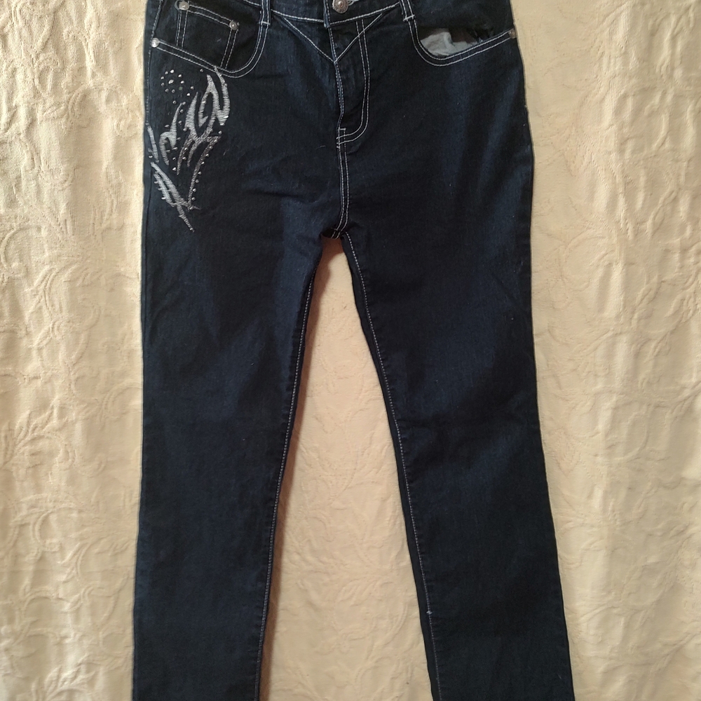 Cosjeans Women's Stylish Black Women's Jeans Size 6 Straight Leg